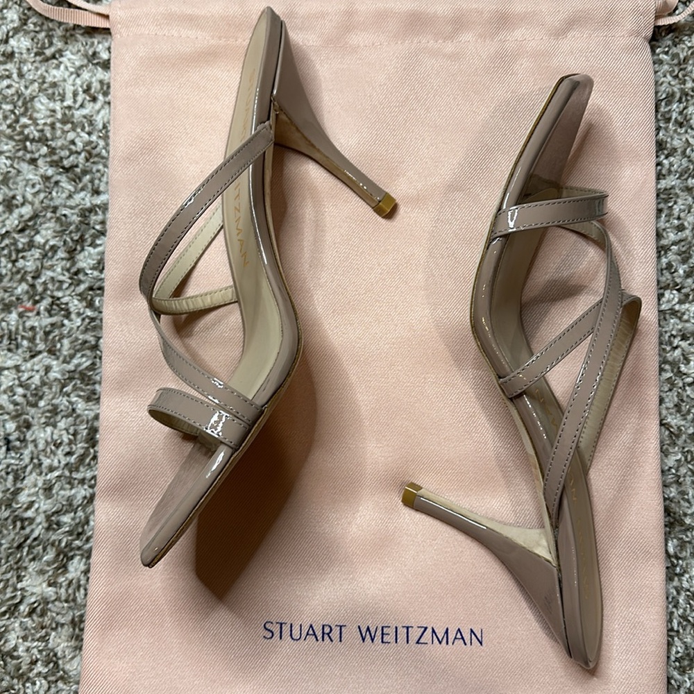 Stuart Weitzman Strapeze 85 Slide Size 10 Nwot - image 8